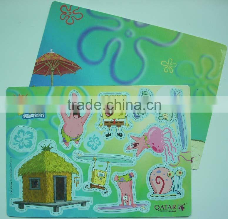 Souvenir gift cartoon cute fridge magnetic puzzles, magnetic puzzle sheet