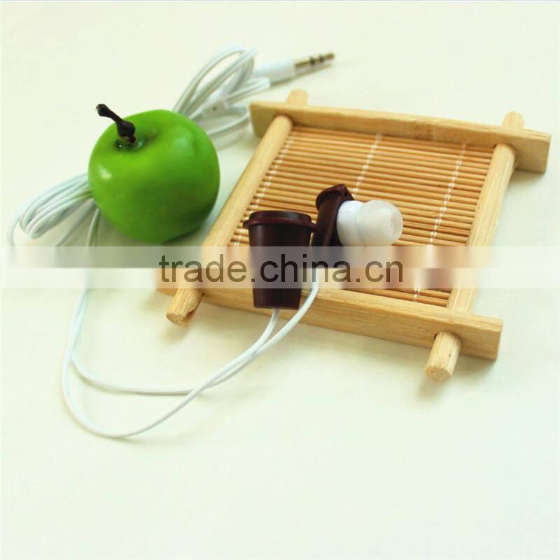 Cup shape Earphones ,Custom Earphones In Bulk,Hot Sale Mobile Earphone