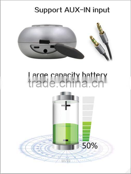 Waterproof stereo sound wireless sport mini wholesale bluetooth shower speaker