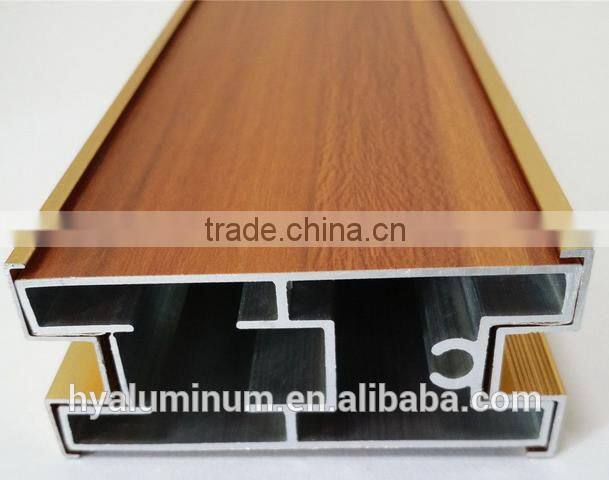6365 T5 wood grain aluminum extruded profile