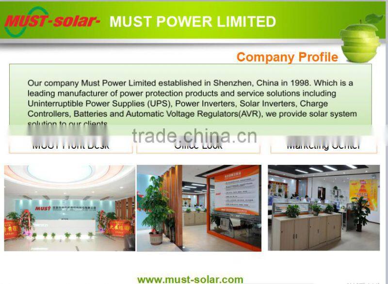 < Must solar> EP1100 Pro modified sine wave inverter 24v 1440w with led lights