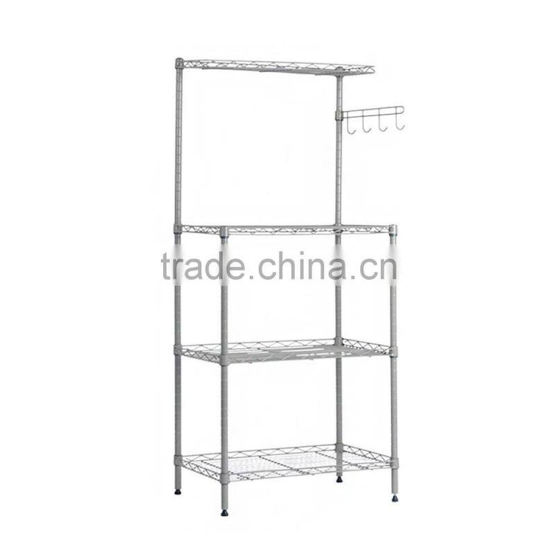 Kitchen Microwave Oven Rack with Shelves