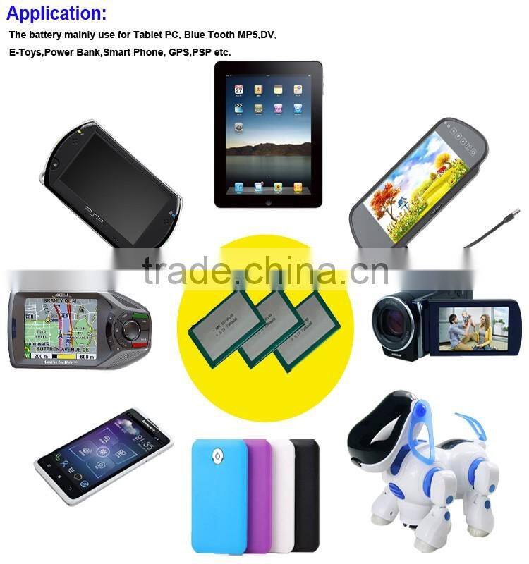 Factory Direct selling Rechargeable 468297 small lithium polymer battery 3.7V 5000mah polymer battery for Tablet PC
