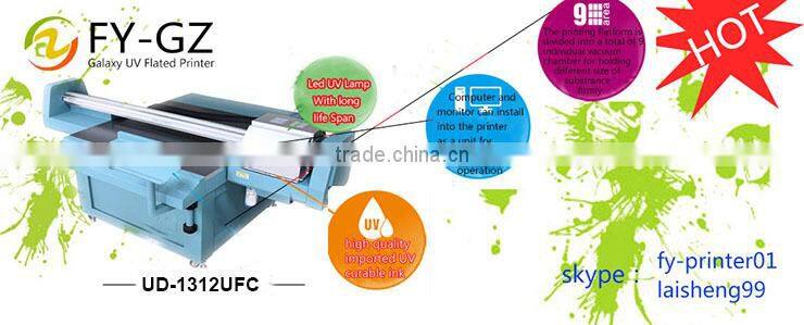 Hot sale The latest good quality eco solvent flatbed ink-jet printer for glass