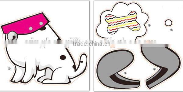 Bedroom New Fancy bedside light for kids,New design Lovely Spotty Dog wall sticker lamp