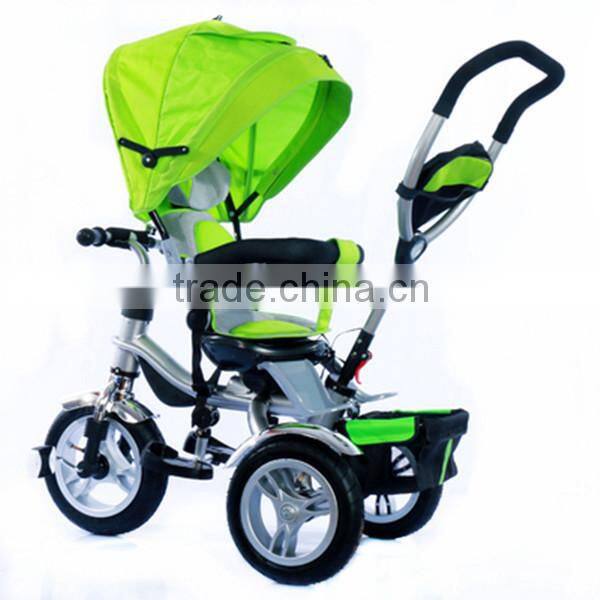 New style safety adjustable seat baby tricycle/Kids tricycle/baby stroller with back seat
