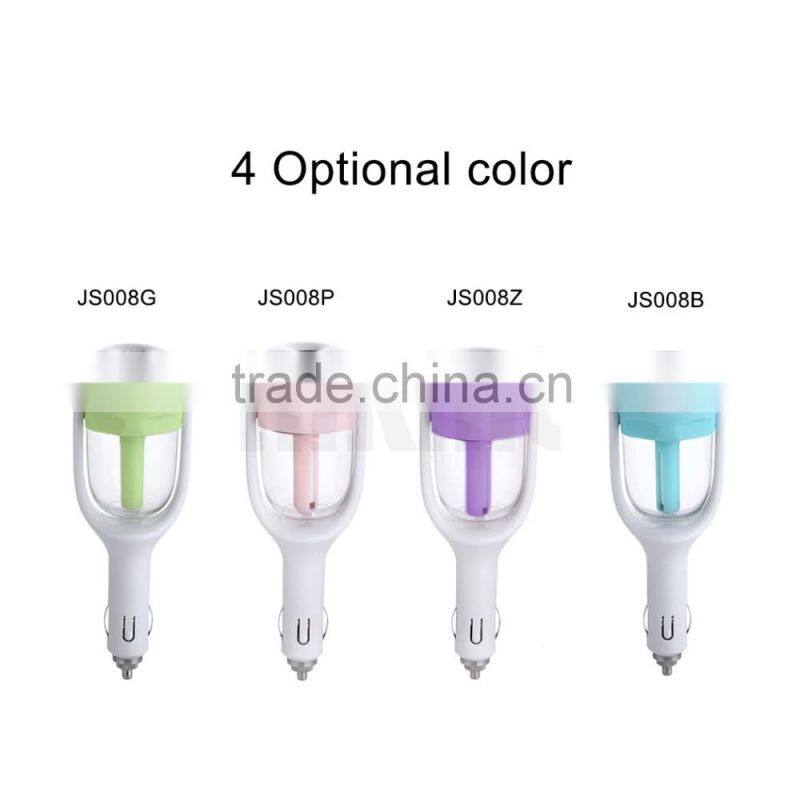 New Creative Gift 50ml Mini Car Humidifier Portable Air Purifier Essential Oil Diffuser Aromatherapy Mist Maker Car Accessories