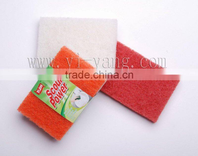 Nylon scouring pad for hard jobs