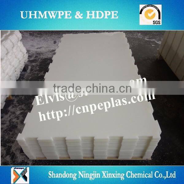 High density plastic boards for synthetic ice skating rink system