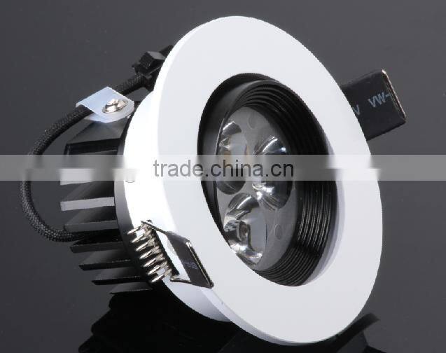 Hottest nice led downlight 3*1w ceiling modern crystal ceiling lamp factory direct selling