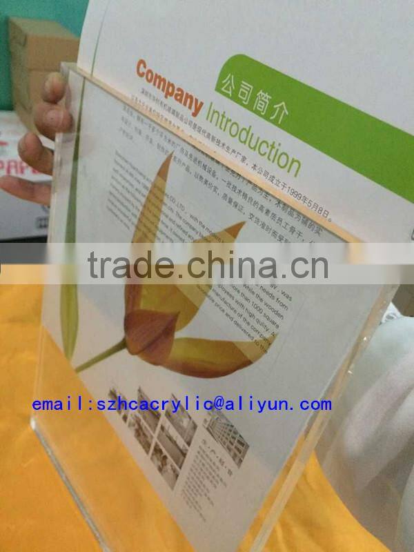 clear acrylic table top sign holders