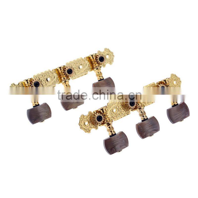 1 Pair Gold-Plated 3 Machine Head Classical Guitar String Tuning Keys Pegs