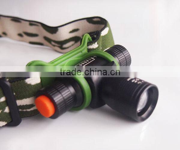 CREE XP-E R3 LED Aluminum Zoomable Head Flashlight With Adjusted Head