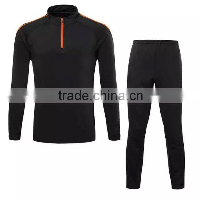 Latest Design soccer team thailand quality 100% Polyester Mens Sport Tracksuit