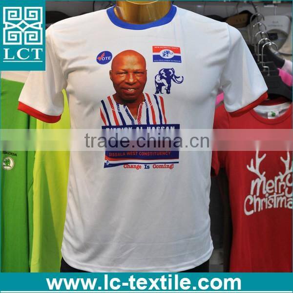 supply heat transfer print cool micro polyester dry mesh shirts for election