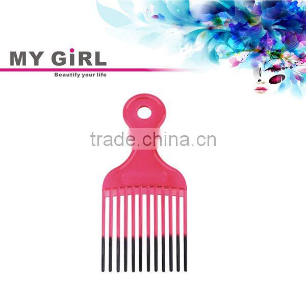 MY GIRL 2016 wholesale Morden Moon Design fluff comb black mens plastic magic laser hair comb