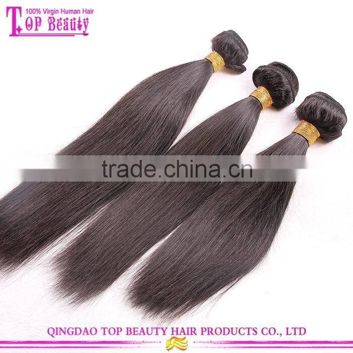 Wholesale tangle free straight peruvian hair 100% human virgin peruvian straight hair