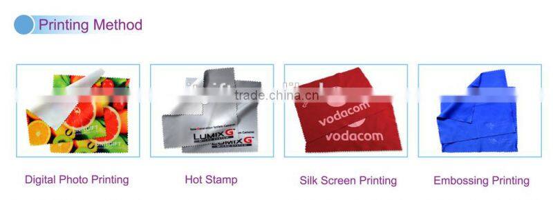 Individual package full colour print silver lens polishing cloth