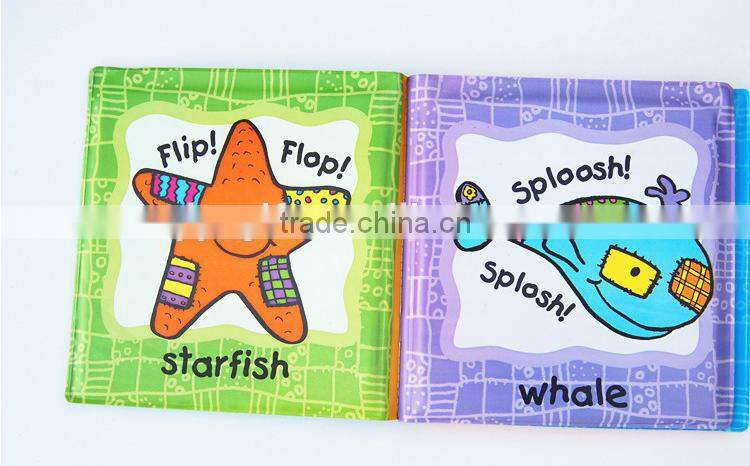 Custom design baby toy soft PVC waterproof bubble baby bath book