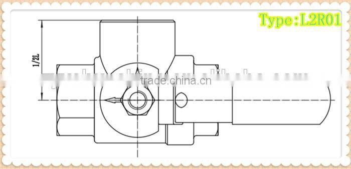 Hoting selling Three-way ball valve with direct mounting pad