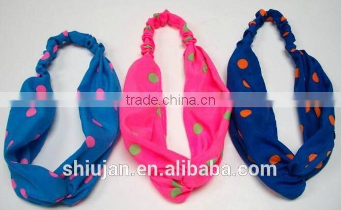 Fashion elastic fabric head wrap in hair accessories
