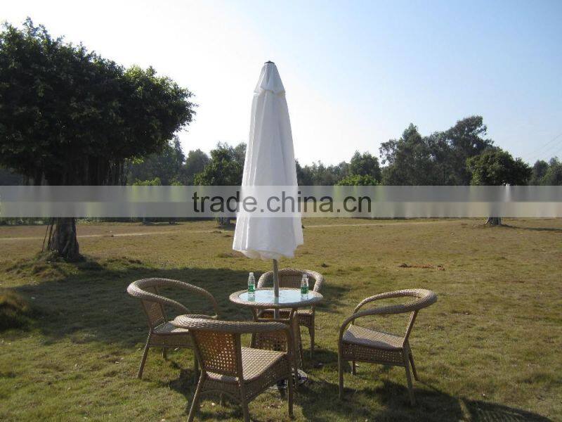 Round hot dog prasol for garden furniture