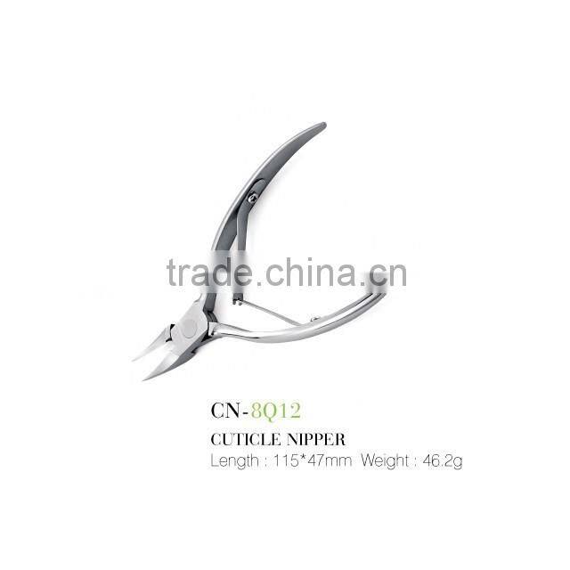 Durable stainless steel mirrored cuticle nipper