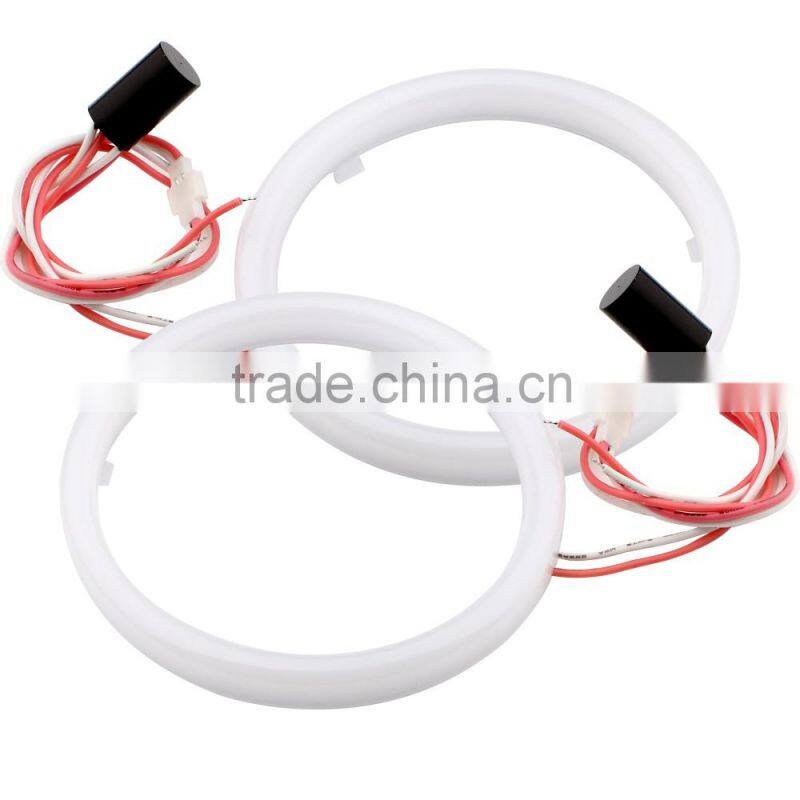 Multi-color milk white ice blue pink80mm,95mm led COB Angel eye Fog Lamp Halo Ring Driving Light 12v led ring light