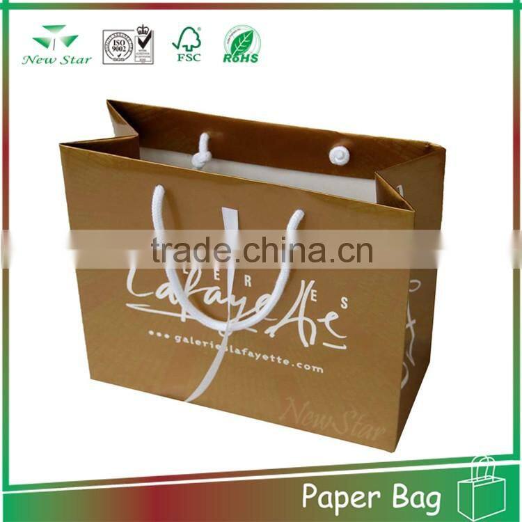 custom fashion free design kraft paper bags