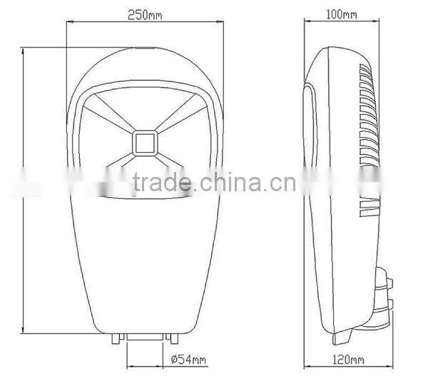 cornely 121 IP65 IP67 COB Garden Lighting Dimmable CE RoHS Bridgelux Street Light LED