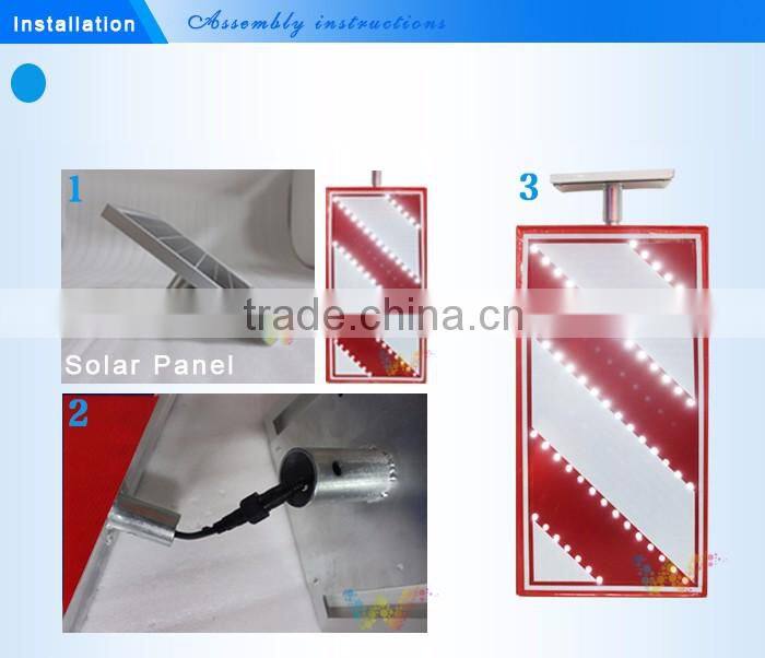 Customized aluminum traffic warning portable led guidance solar traffic sign