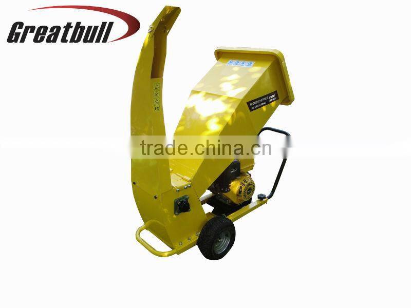 15HP gasoline 4 stroke branch wood machine chipper shredder