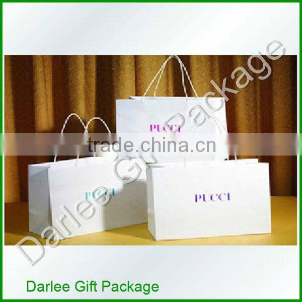 decorative paper shopping bag/packaging paper shopping bag / wholesale luxury paper shopping bag