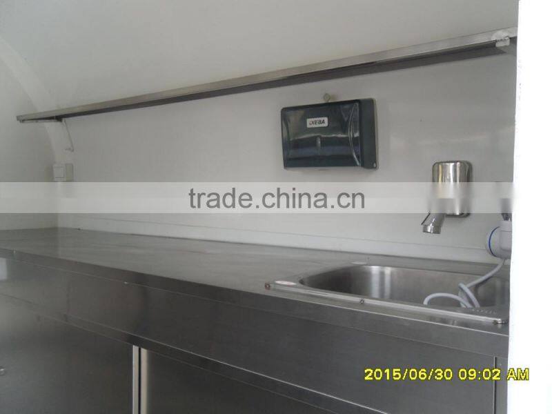 Small or big wheels fast food carts kiosk/food selling car/food street kiosk for salefood truck