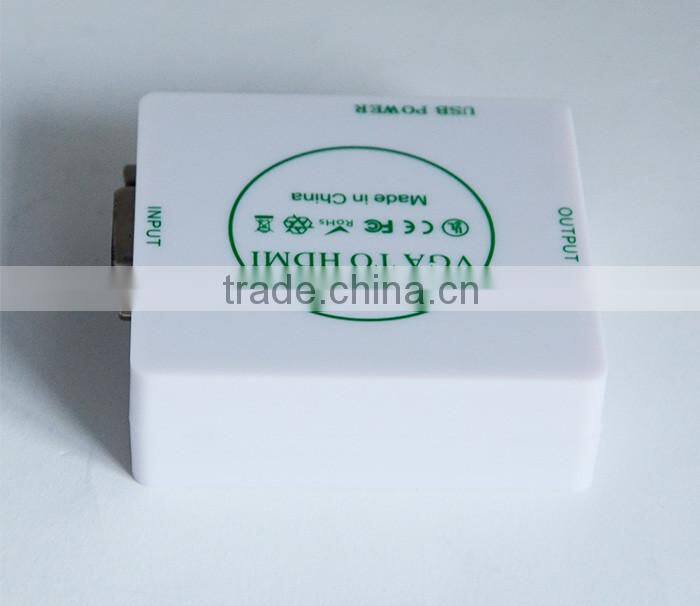 DC 5V USB power Supply Full HD Micro VGA TO HDMI Converter Box