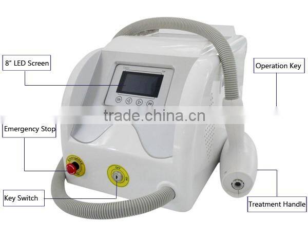 QTS-Q20 Newest tattoo removal machine q switch with arm light guide