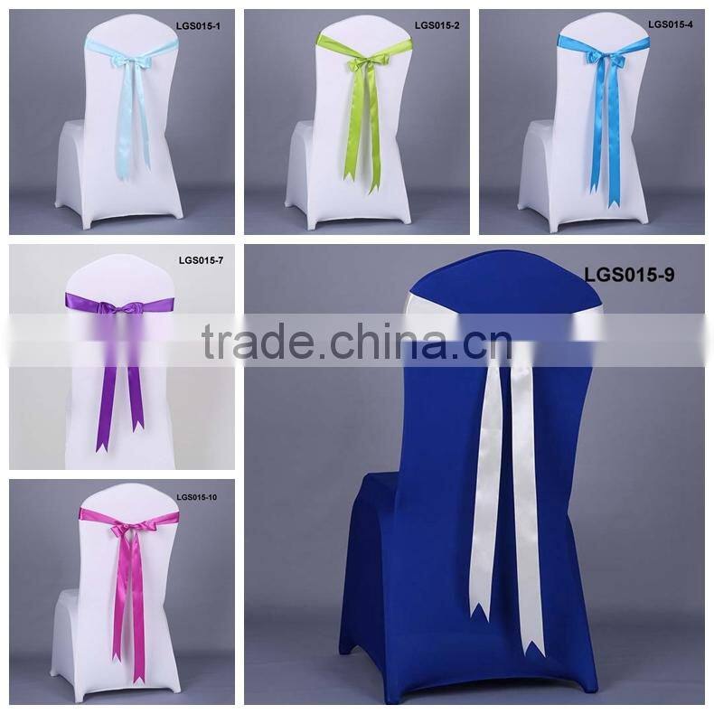 custom fancy fuschia chiffon chair sash for weddings