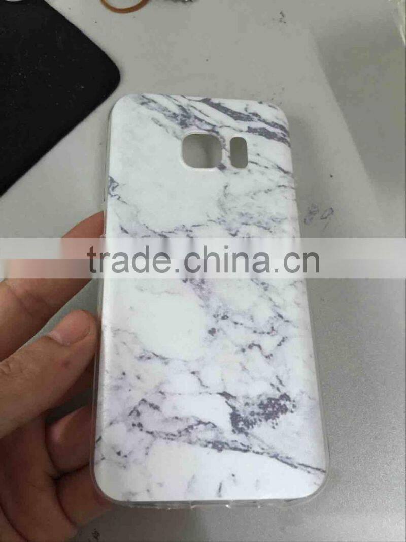 2016 marble case custom for Samsung Galaxy S7 EDGE G9350 marble GEL case,CREATIVE TPU case for SAMSUNG G9350 BLACK COVEER