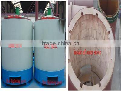 Good performance wood bark sawdust biomass carbonization furnace