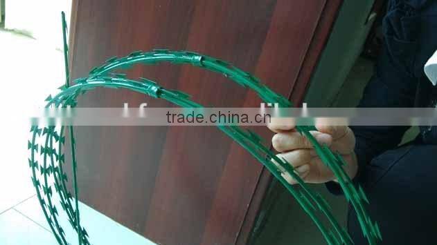 High Quality PVC-coated Razor Wire Mesh pvc razor barbed wire fencing
