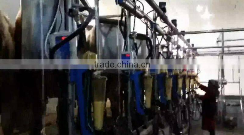 Milking Machine System with Automatic Cluster Remover