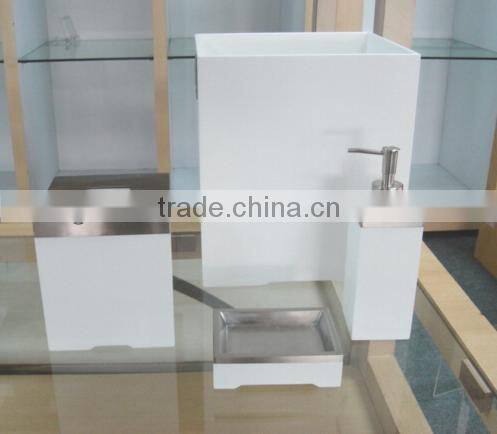 Custom design polyresin bathroom accessories
