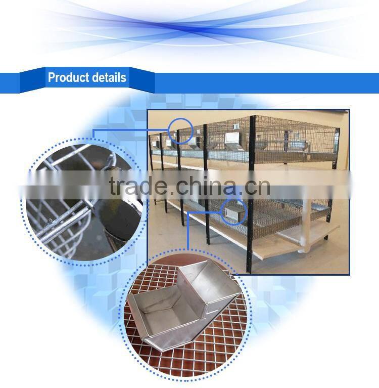 Hot sale 3 tier 12/18 capacity rabbit cage