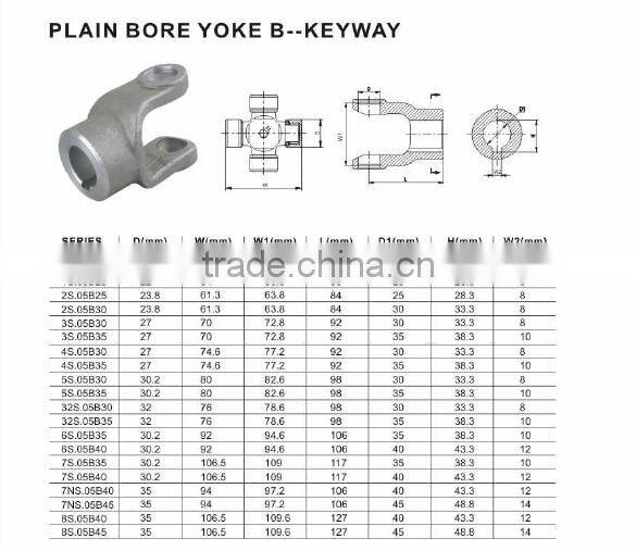 CE Certificate Precise Power Transmission Yoke End Yokes For Pto Shaft