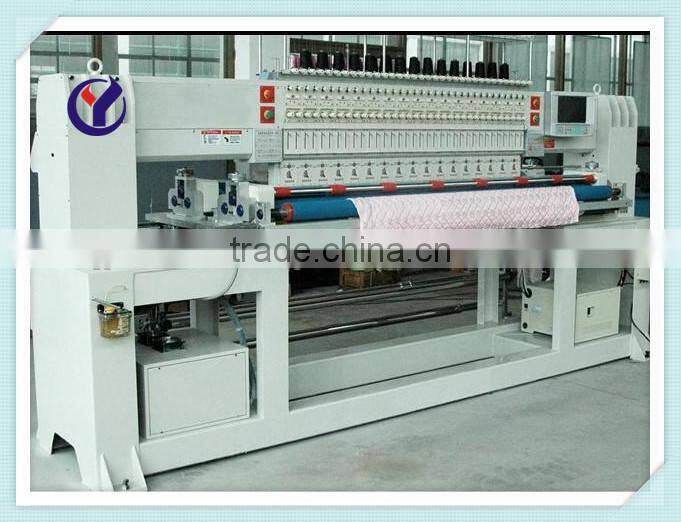 Professional double shuttle multi needle embroidery quilting machine