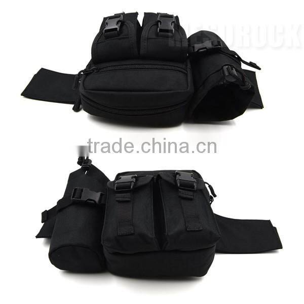 Waterproof Molle Bag Tactical Waist Pack Pouch With Water Bottle Pocket Holder Waist Pack