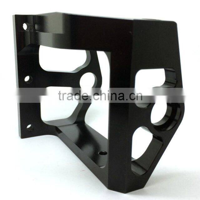 Customized high precision black palting aluminum small order cnc parts