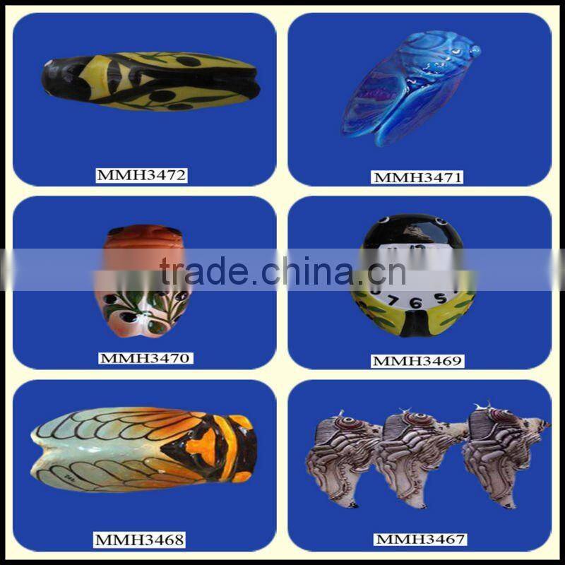 Distinctive handmade ceramic toy cicada