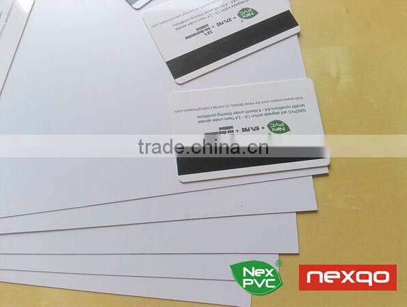 CMYK printing PVC Plastic Sheet for card making
