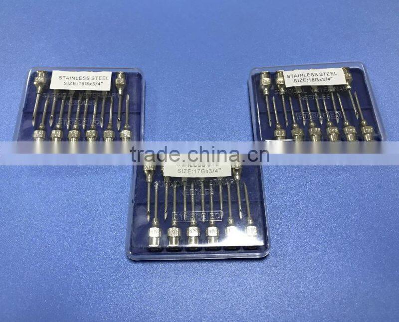 Veterinary Stainless Steel Needle, Veterinary Hypodermic Injection Needle, Luer Lock Syringe Veterianry Needle